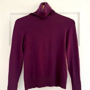 Banana Republic Silk Blend Turtleneck - Purple- XS